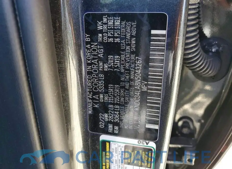 KNDC34LA8N5043267# 12
