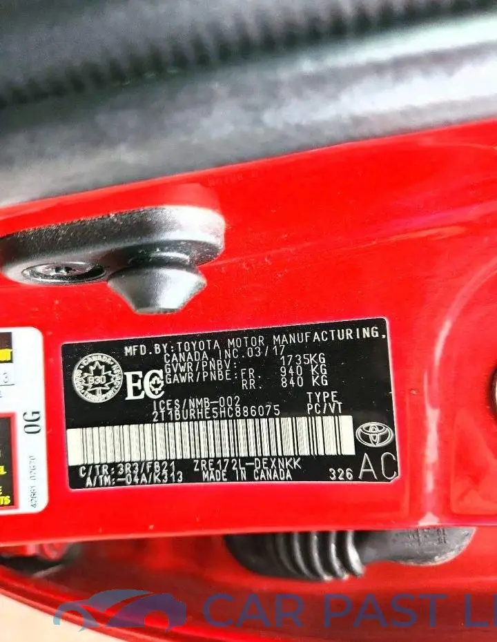 2T1BURHE5HC886075# 13