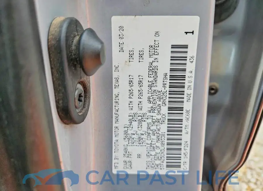 5TFAZ5CN3LX093381# 13