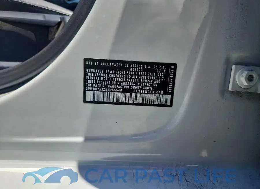 3VWDB7AJXHM255546# 12