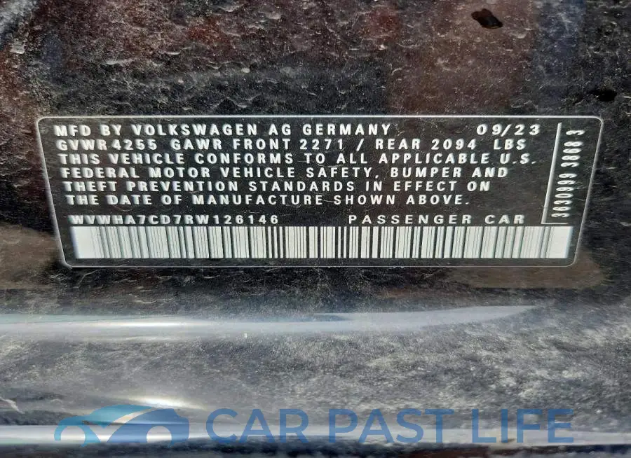 WVWHA7CD7RW126146# 12