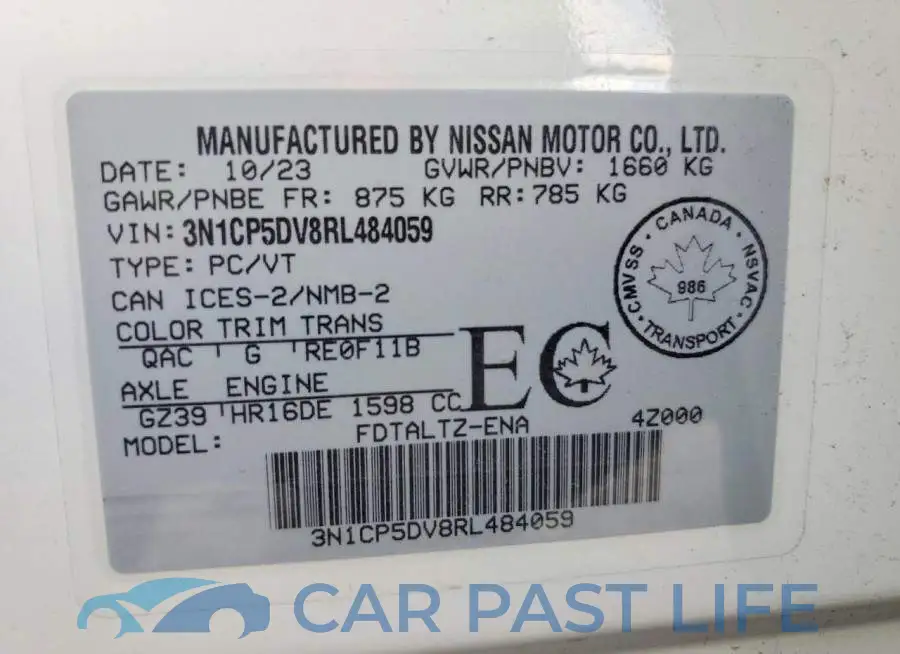 3N1CP5DV8RL484059# 14