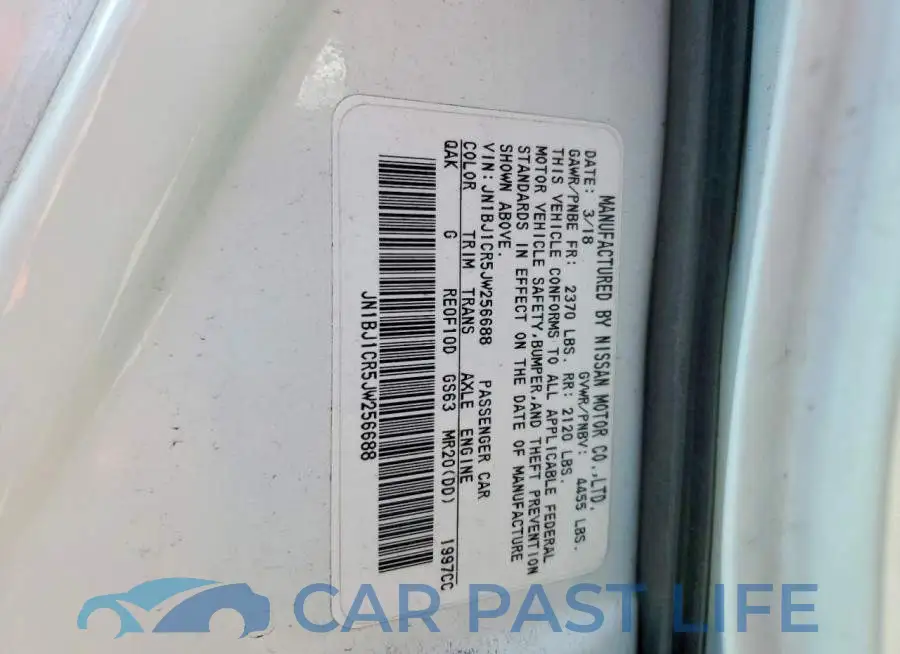 JN1BJ1CR5JW256688# 13