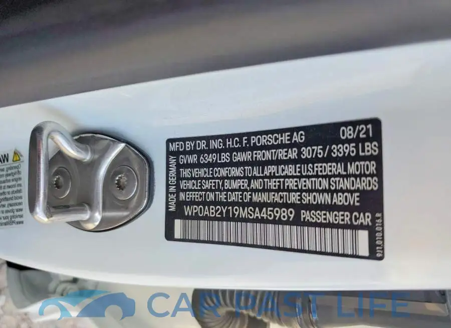 WP0AB2Y19MSA45989# 12