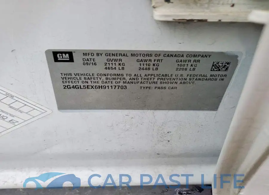 2G4GL5EX6H9117703# 12