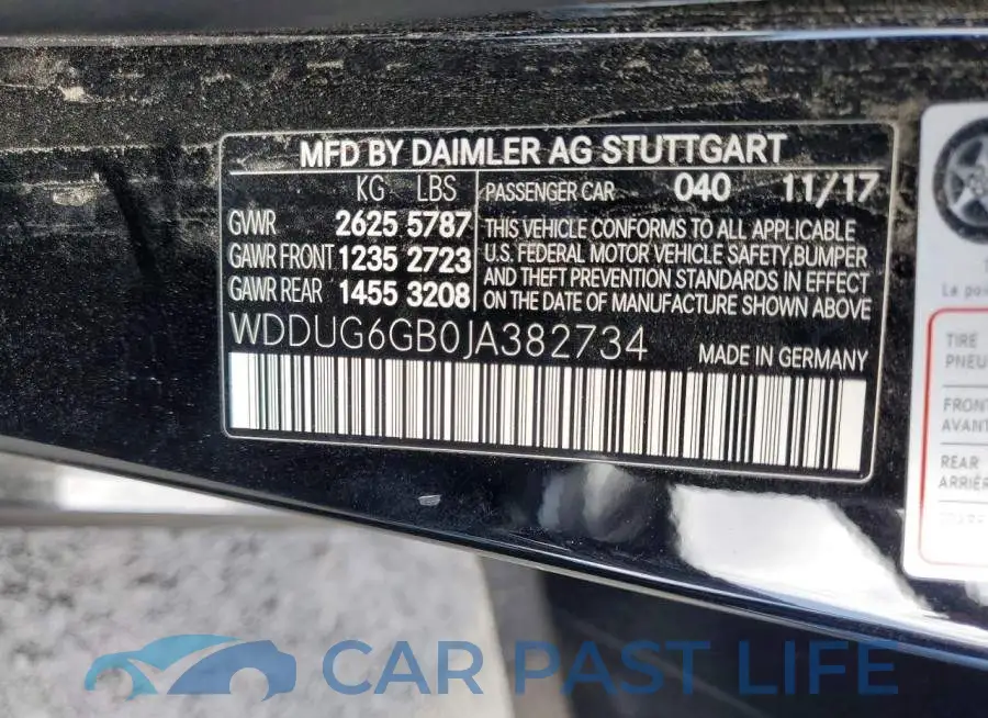 WDDUG6GB0JA382734# 12