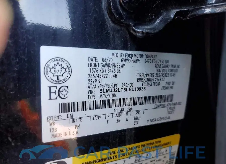 5LMJJ2LT5LEL10938# 13