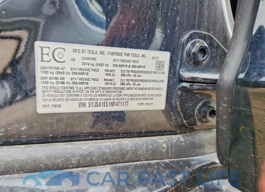 5YJSA1E51NF471177# 12