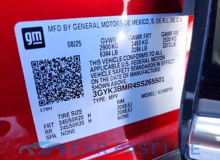 3GYK3BMR4SS265501# 14