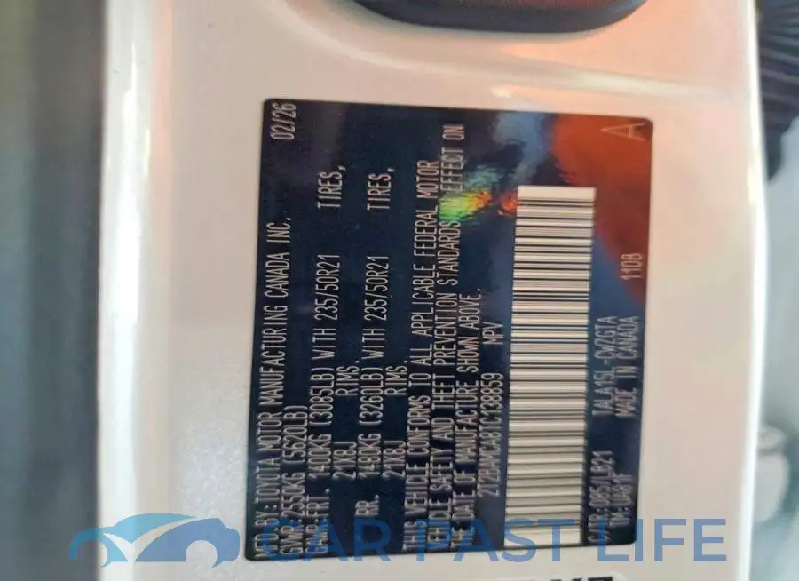 2T2BAMCA8TC138859# 13