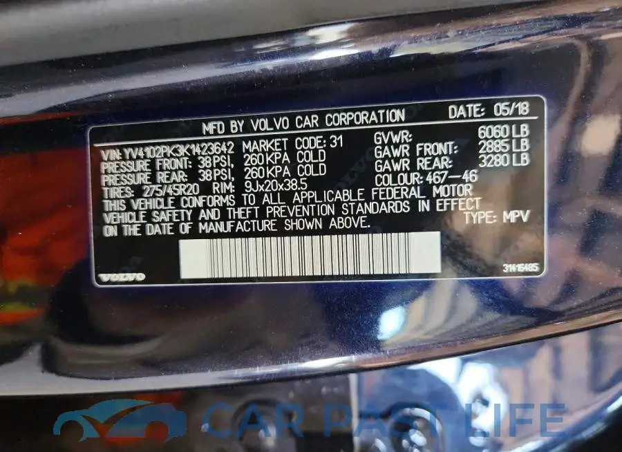 YV4102PK3K1423642# 13
