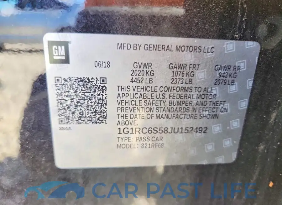 1G1RC6S58JU152492# 12