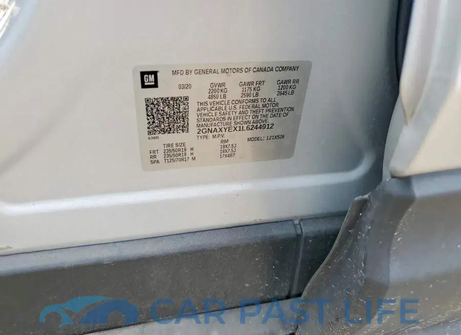2GNAXYEX1L6244912# 12