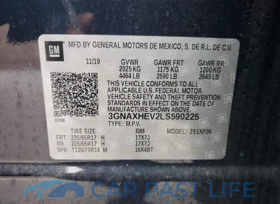 3GNAXHEV2LS590225# 13