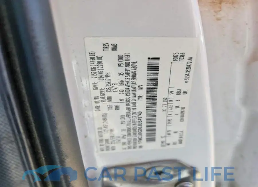 1FMCU0G96JUB49749# 13
