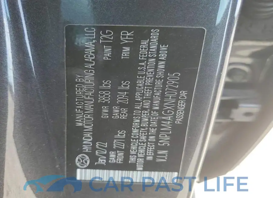 5NPLM4AGXNH072905# 12
