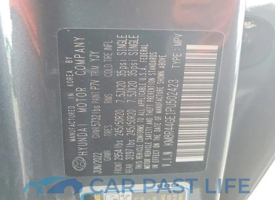 KM8R44GE1PU502423# 13