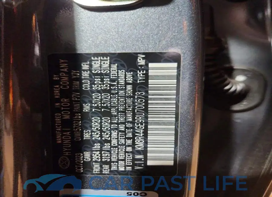KM8R44GE9RU700573# 13