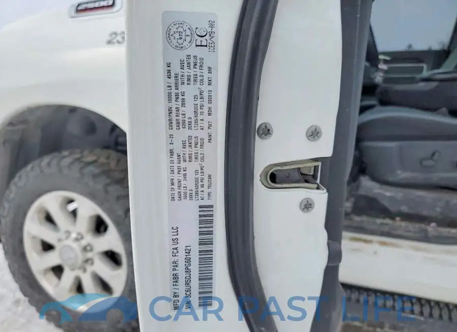 3C6UR5DJ8PG601421# 12