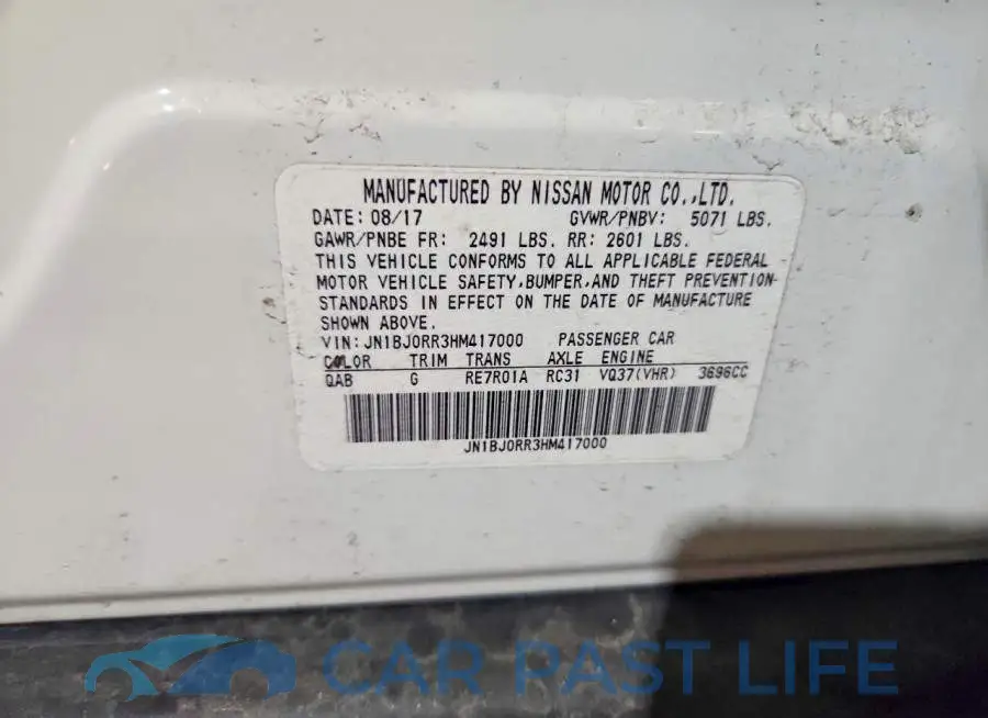 JN1BJ0RR3HM417000# 12