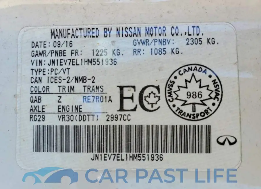 JN1EV7EL1HM551936# 12