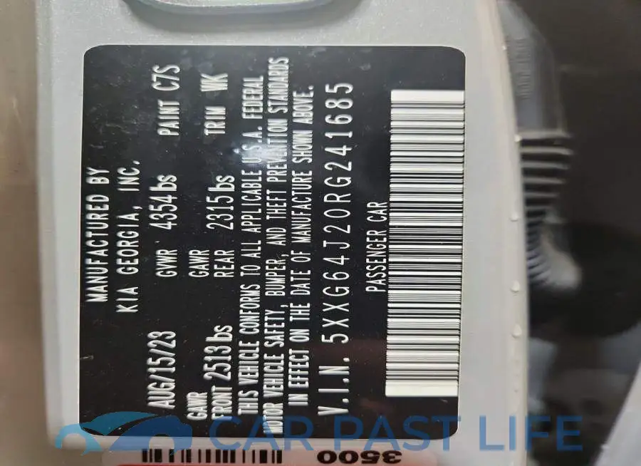 5XXG64J20RG241685# 13