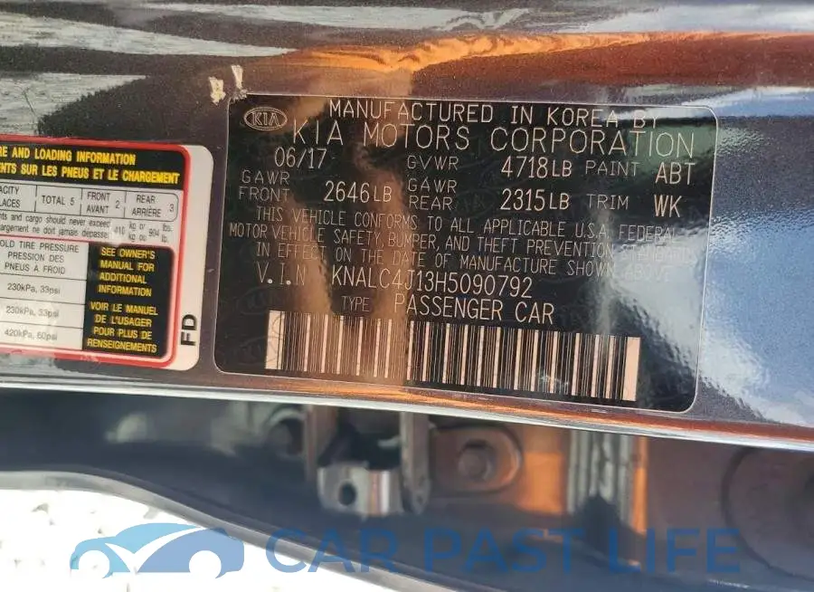 KNALC4J13H5090792# 12