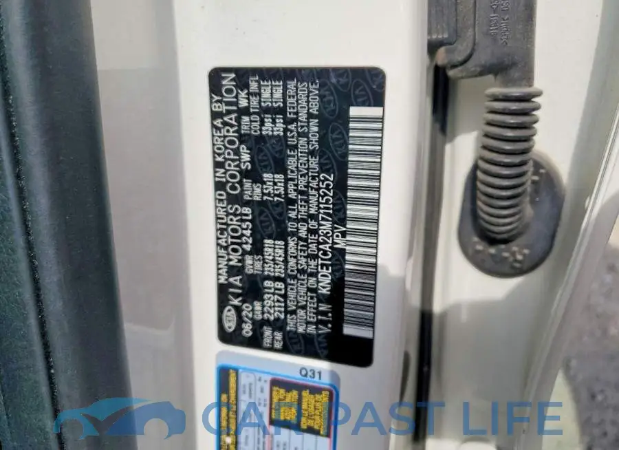 KNDETCA23M7115252# 13