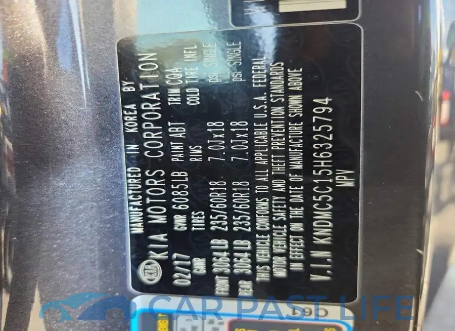 KNDMC5C15H6325794# 13
