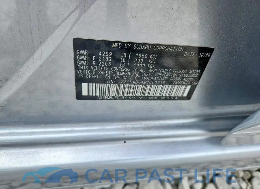 4S3GKAB64M3602016# 12