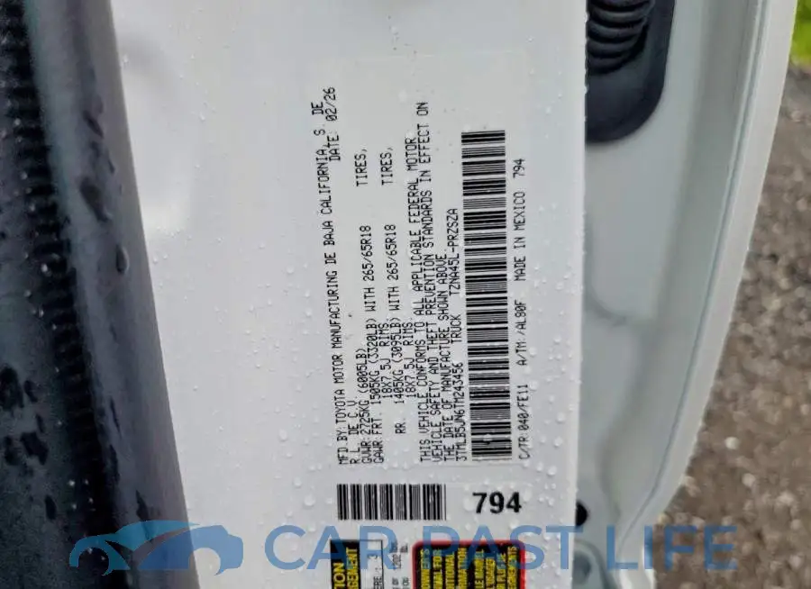 3TMLB5JN6TM243456# 12