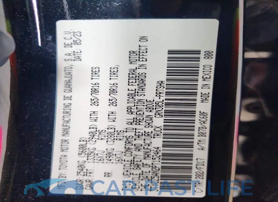 3TYCZ5AN2PT152464# 12