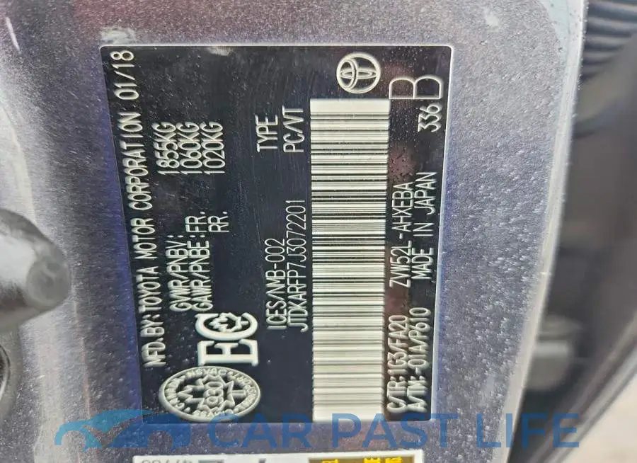 JTDKARFP7J3072201# 12