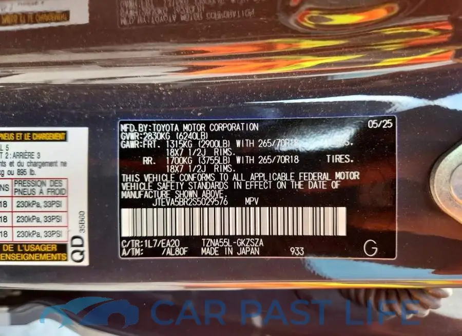 JTEVA5BR2S5029576# 12