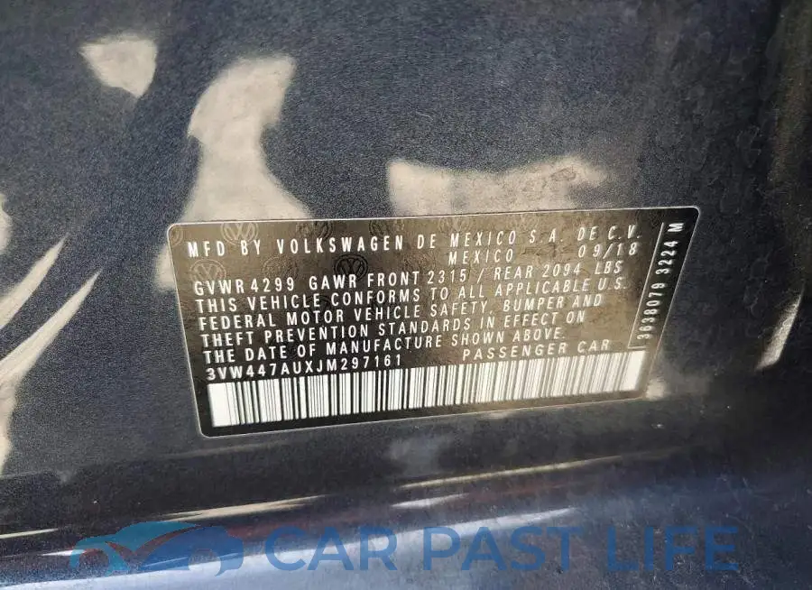 3VW447AUXJM297161# 12