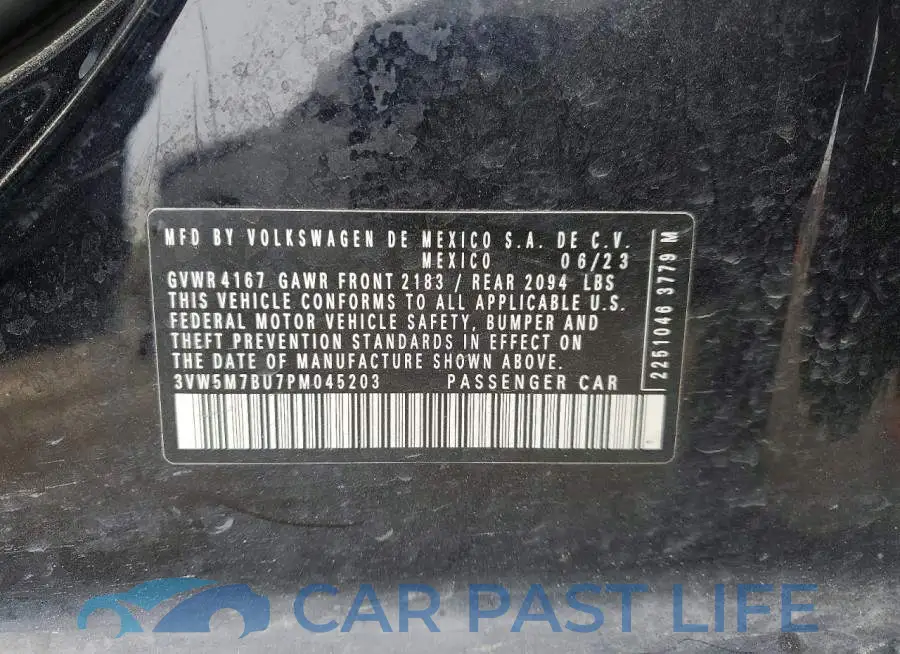 3VW5M7BU7PM045203# 12
