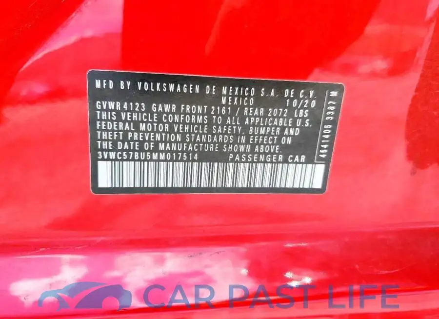 3VWC57BU5MM017514# 12