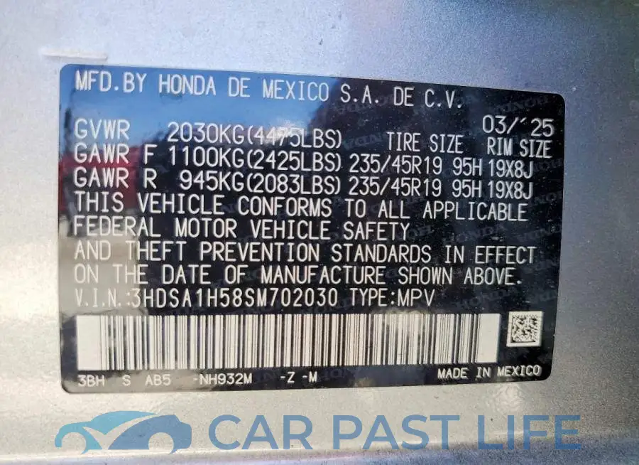 3HDSA1H58SM702030# 13