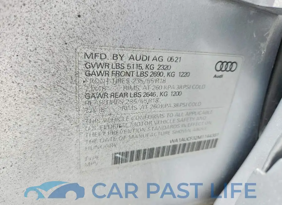 WA1AUCF32M1144381# 14