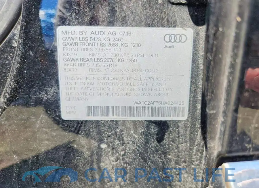 WA1C2AFP5HA024425# 13