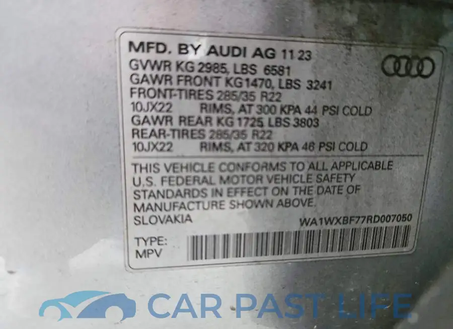 WA1WXBF77RD007050# 13