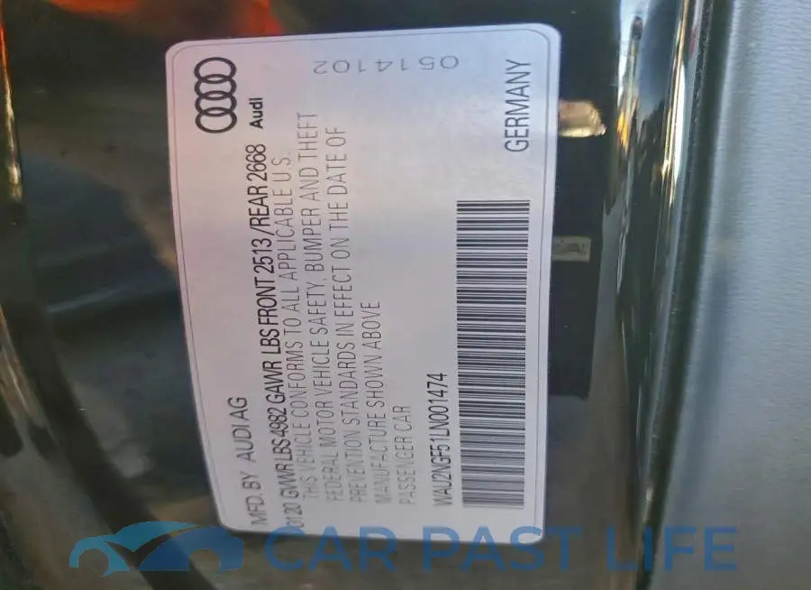 WAU2NGF51LN001474# 13