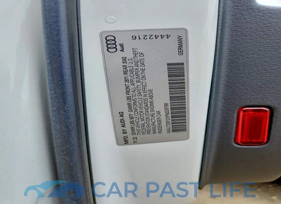 WAU72BF2XPN028766# 14