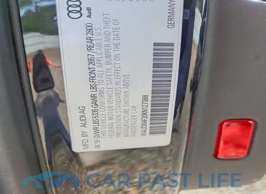 WAUD8AF20KN127388# 13