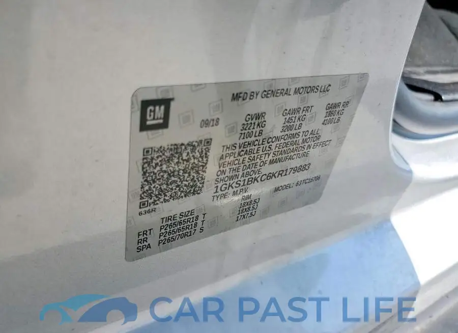 1GKS1BKC6KR179883# 13