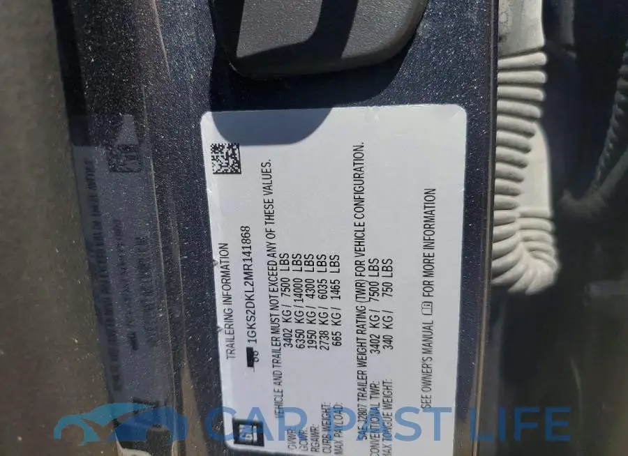 1GKS2DKL2MR141868# 13
