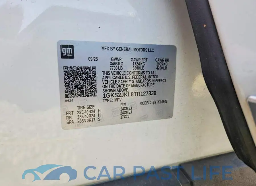 1GKS2JKL8TR127339# 13