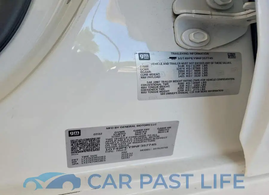 1GT49PEY9NF357745# 12