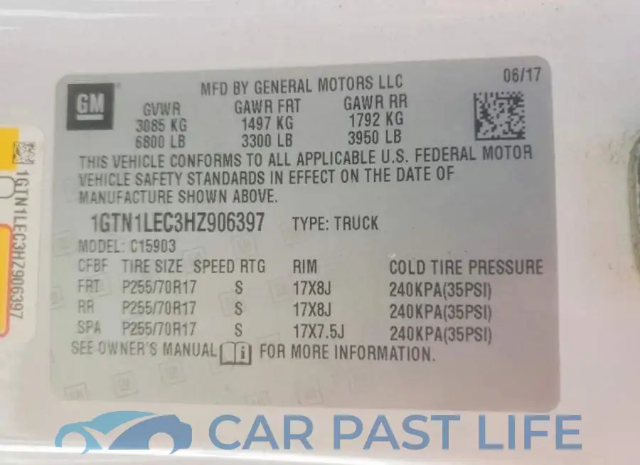 1GTN1LEC3HZ906397# 13