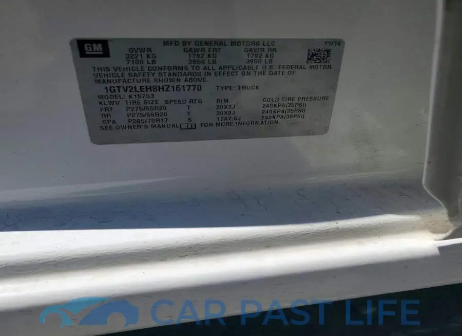 1GTV2LEH8HZ161770# 12